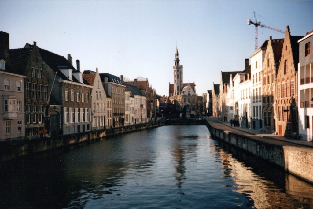 The canal in Bruges, Belgium