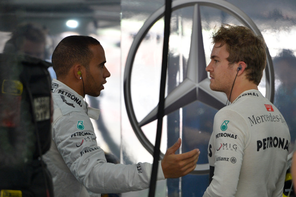 Lewis Hamilton and Nico Rosberg