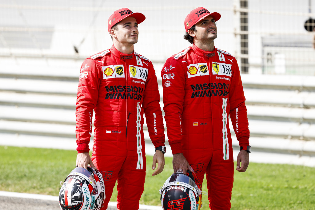 Ferrari Formula 1 drivers Charles Leclerc and Carlos Sainz