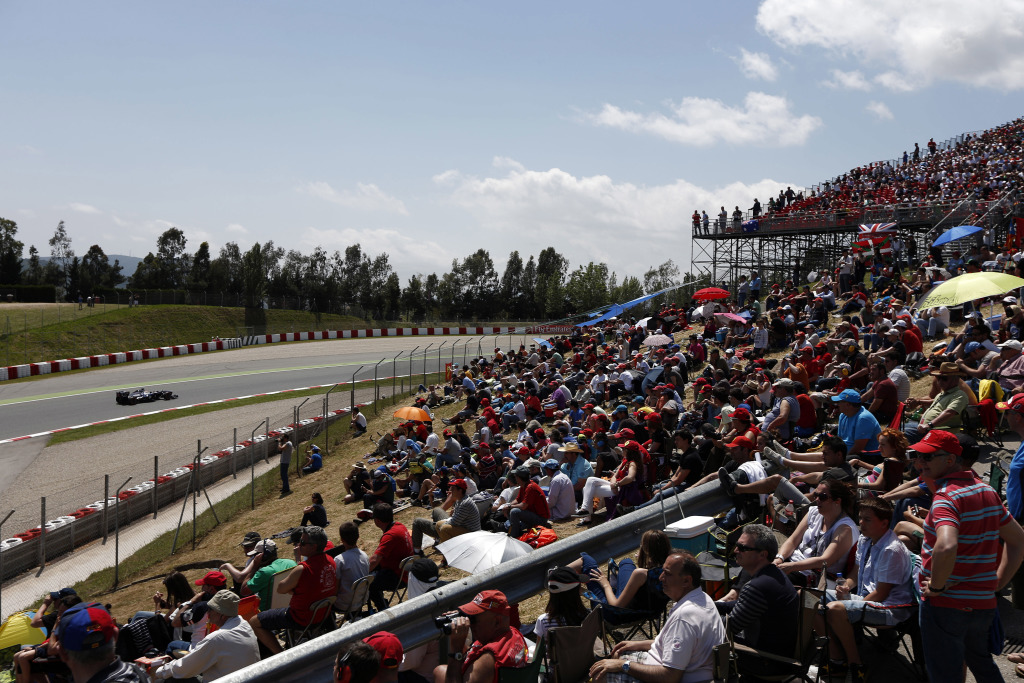 Fans at the Circuit de Catalunya