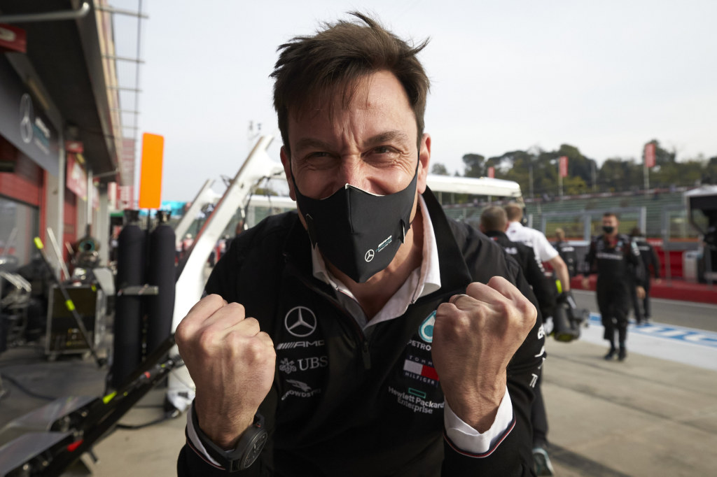 Toto Wolff celebrating