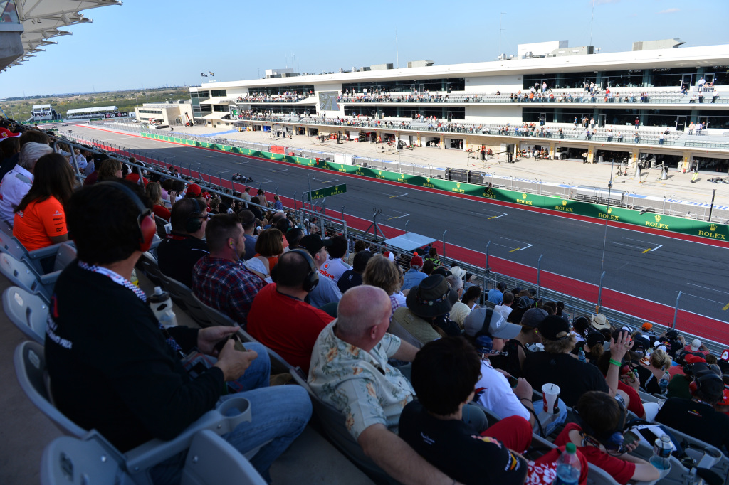 The main grandstand at COTA