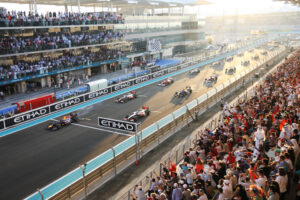 The start of the 2018 Abu Dhabi Grand Prix