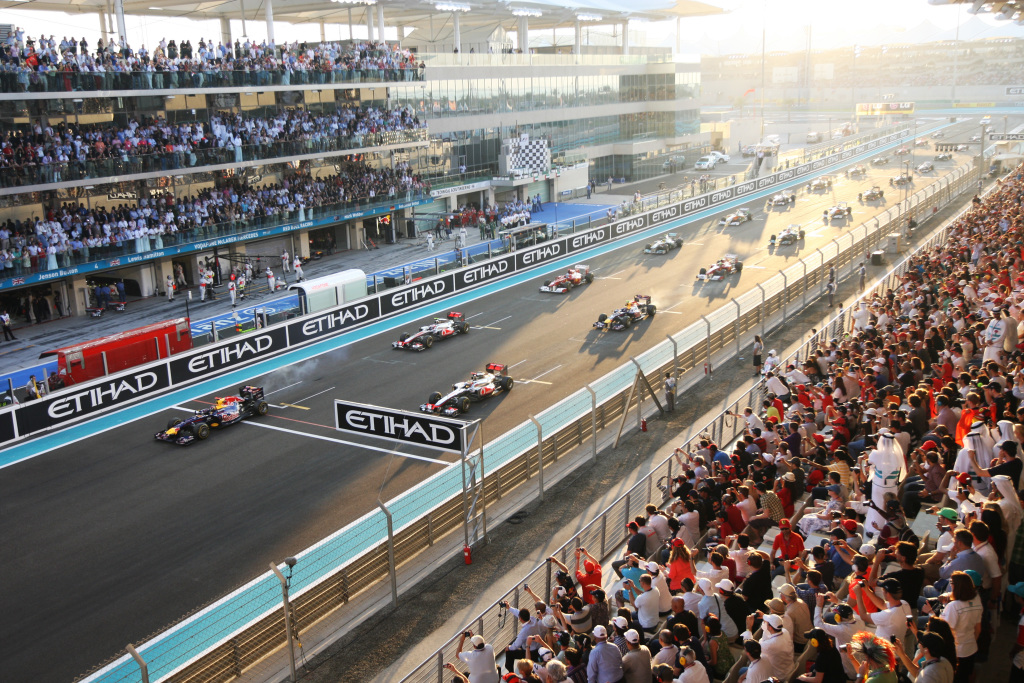The start of the 2018 Abu Dhabi Grand Prix