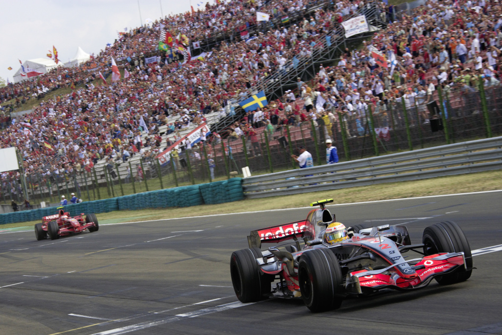 Formula 1 cars at the Hungarian Grand Prix