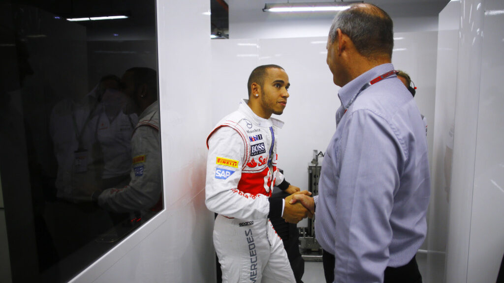 Lewis Hamilton and Ron Dennis