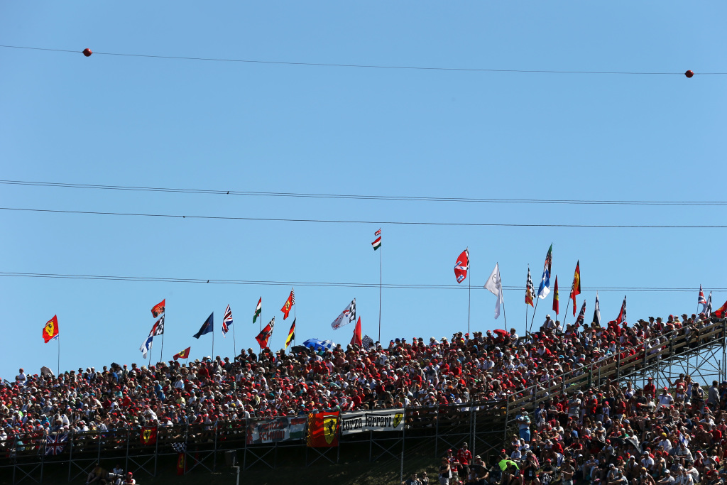 A grandstand at a Formula 1 race