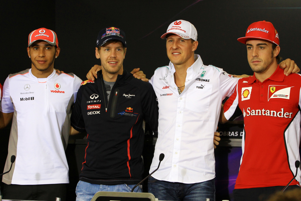 Comparing Five Four-Time F1 World Champions