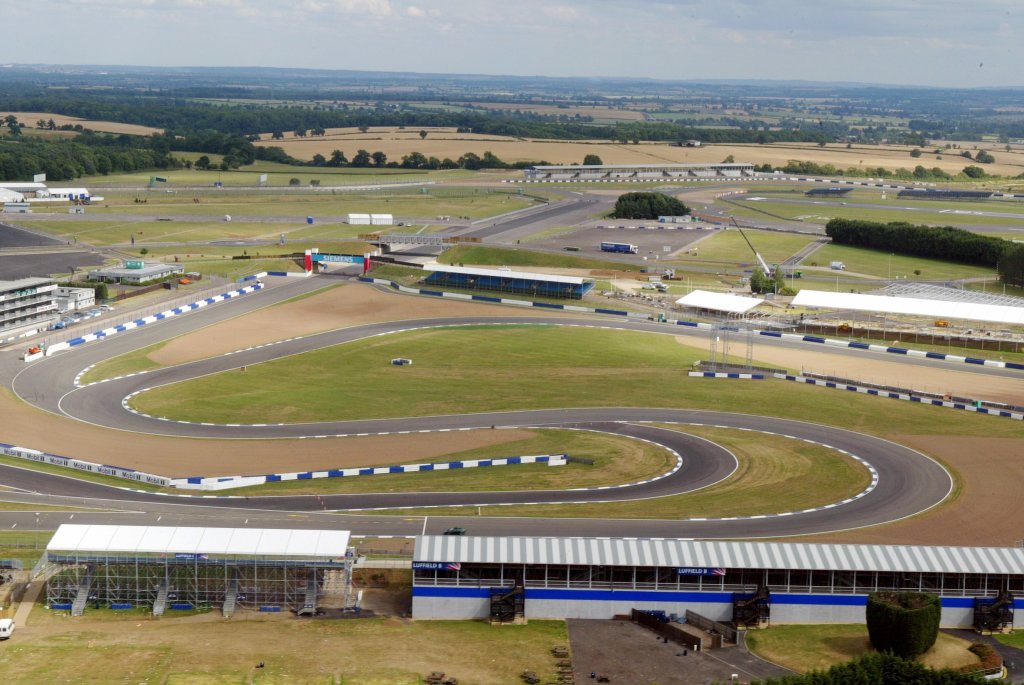 Brooklands, Woodcote and Luffield at Silverstone.