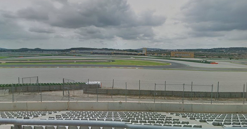 A grandstand view of the Valencia MotoGP