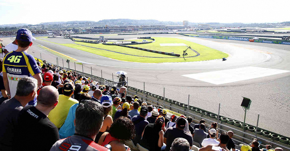 Fans' view of the Valencia MotoGP