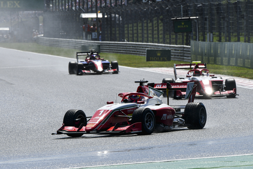 Dennis Hauger races in Hungary