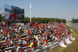 Fans at a Formula 1 race