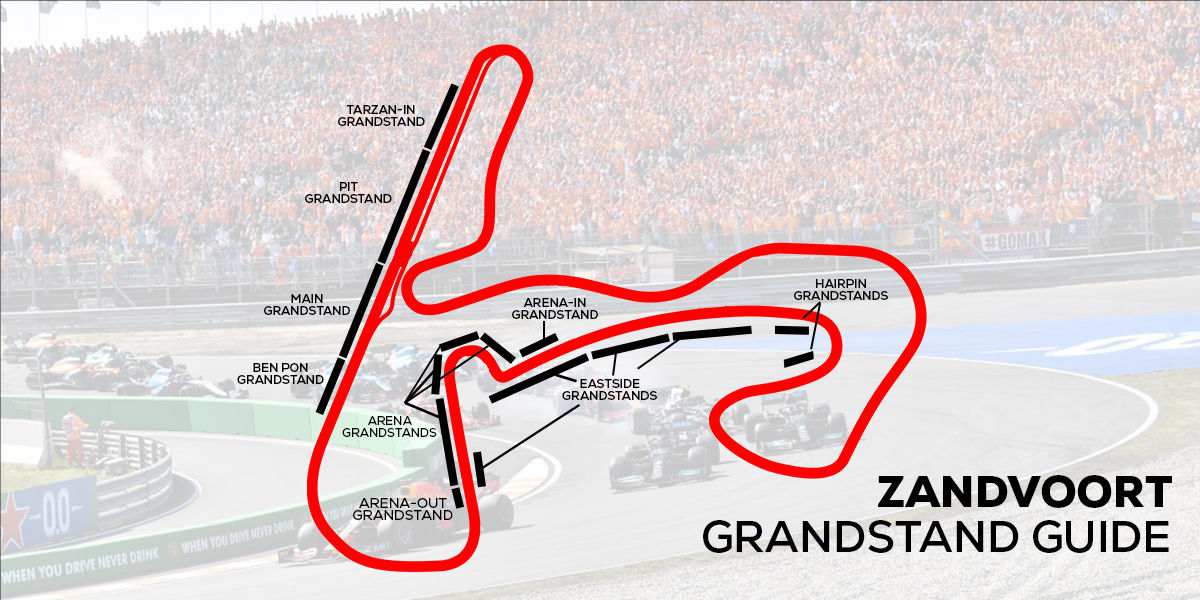 Dutch Grand Prix Grandstand guide for Zandvoort Circuit