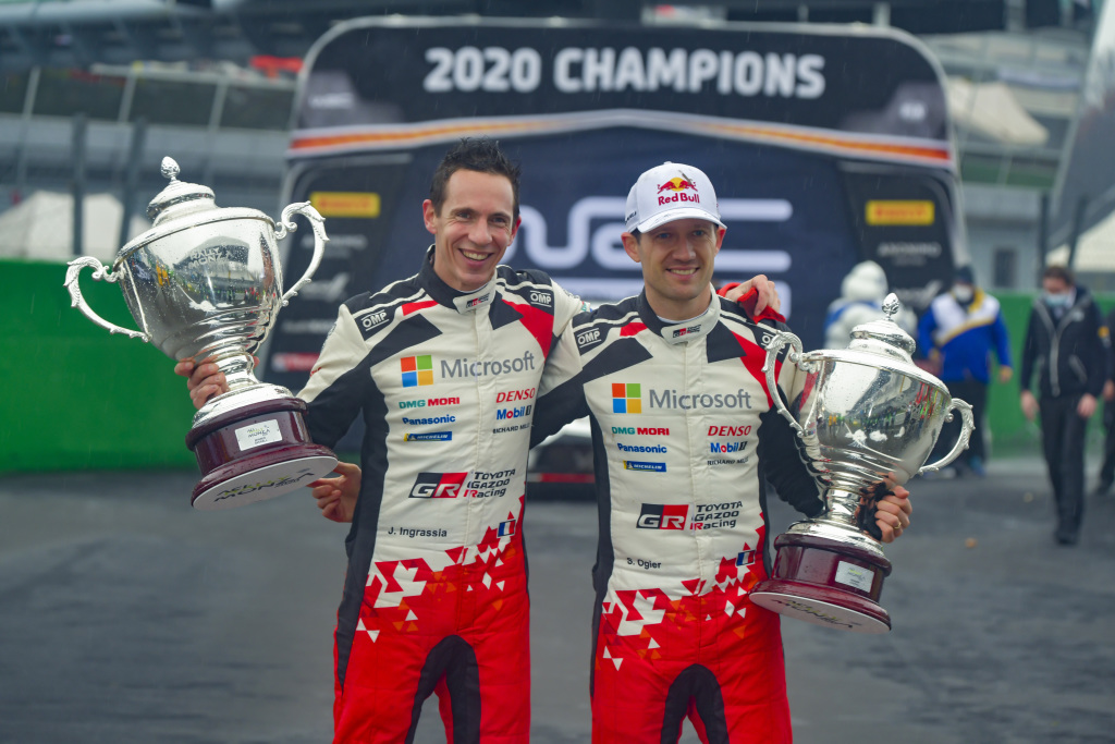 Sébastien Ogier and Julien Ingrassia winning the World Rally Championship