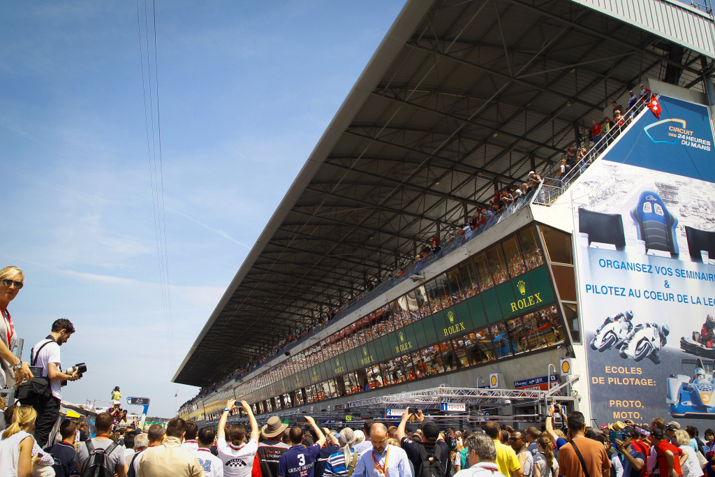 The Paddock Grandstands at Le Mans