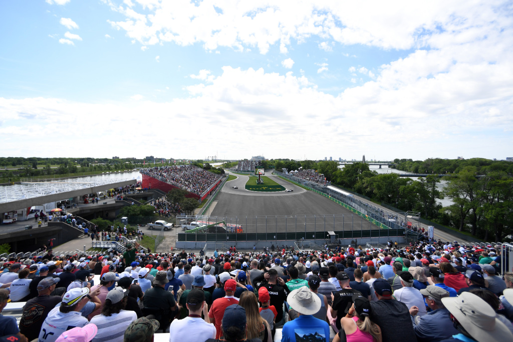 The view from the top of Grandstand 15 at Circuit Gilles Villeneuve