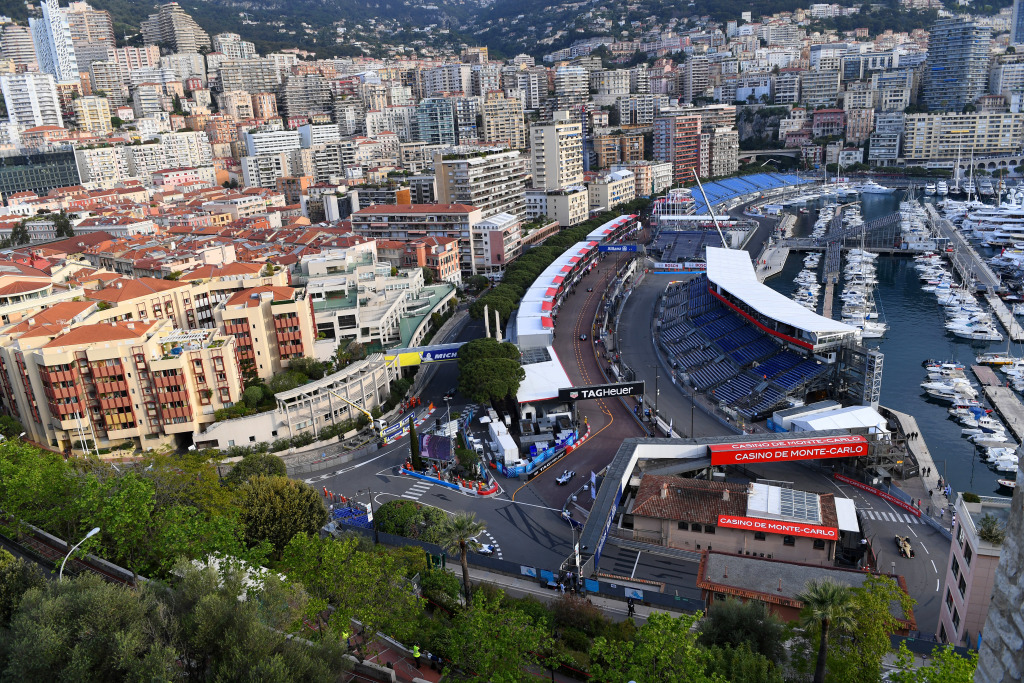 Monaco street circuit from above
