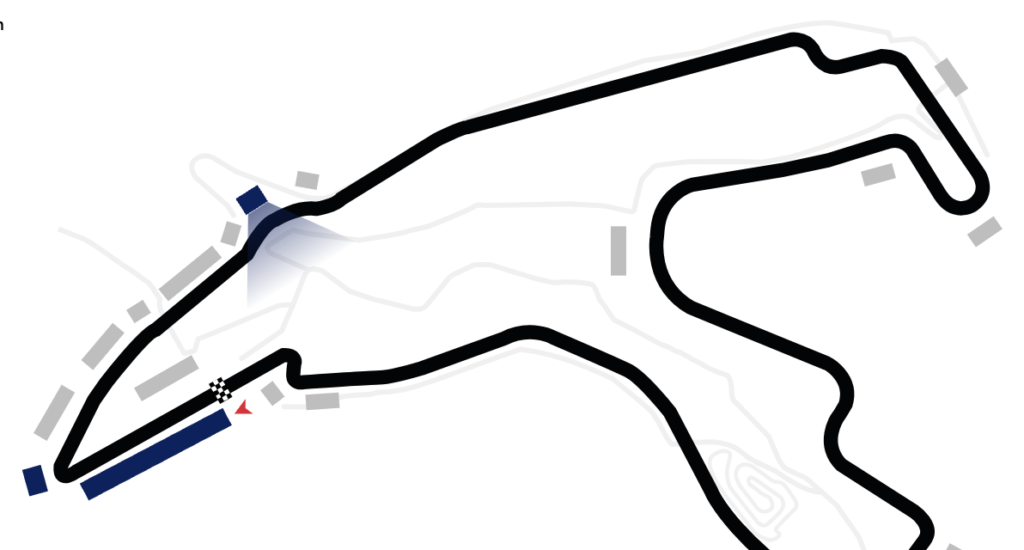A map of Spa-Francorchamps