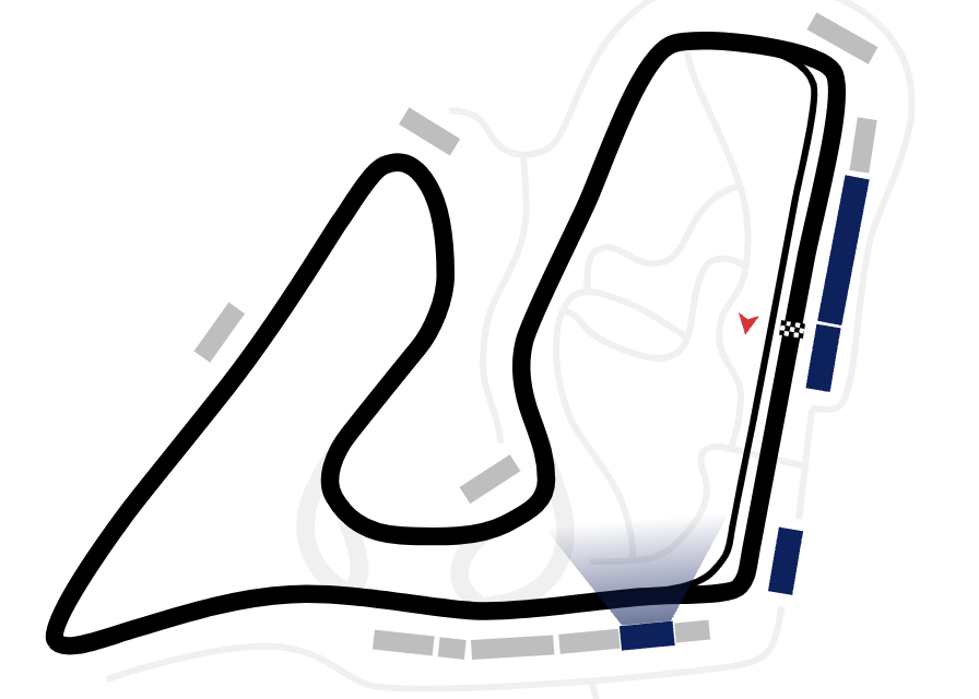 A map of the Red Bull Ring