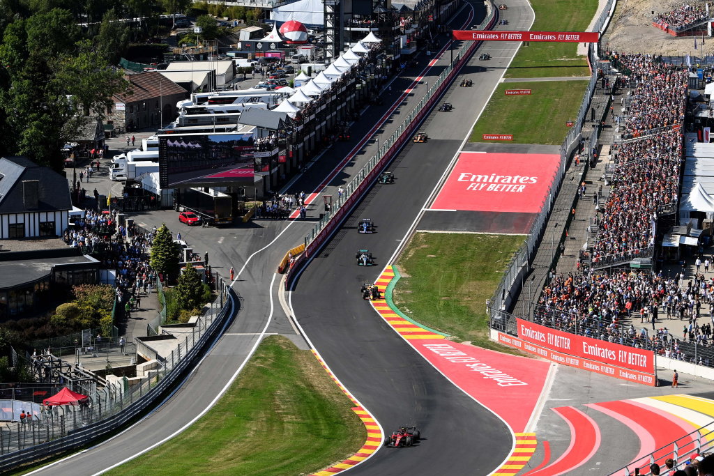 Formula 1 cars on track during the Belgian Grand Prix