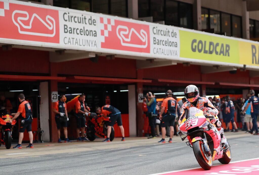 Marc Marquez at the Catalunya GP in Barcelona