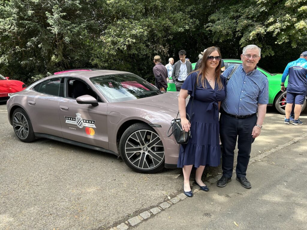 Winners of Mastercard and Motorsport Tickets draw at Goodwood