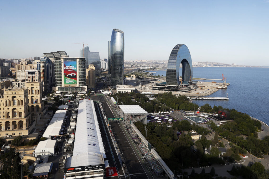 Azerbaijan Grand Prix Baku skyline