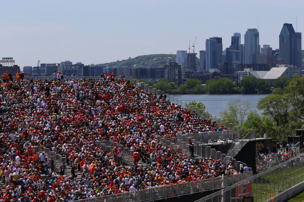 Fans at the Canadian Grand Prix in Montreal