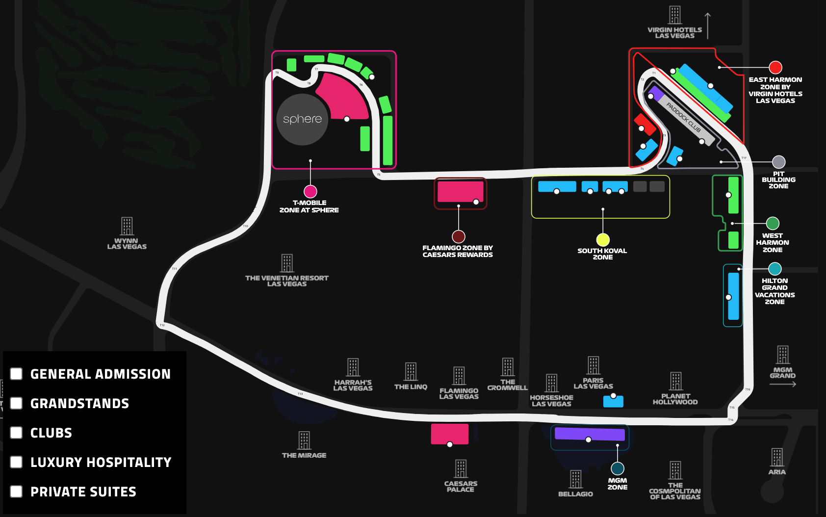 Guide to Las Vegas Grand Prix Grandstands – Motorsport Tickets