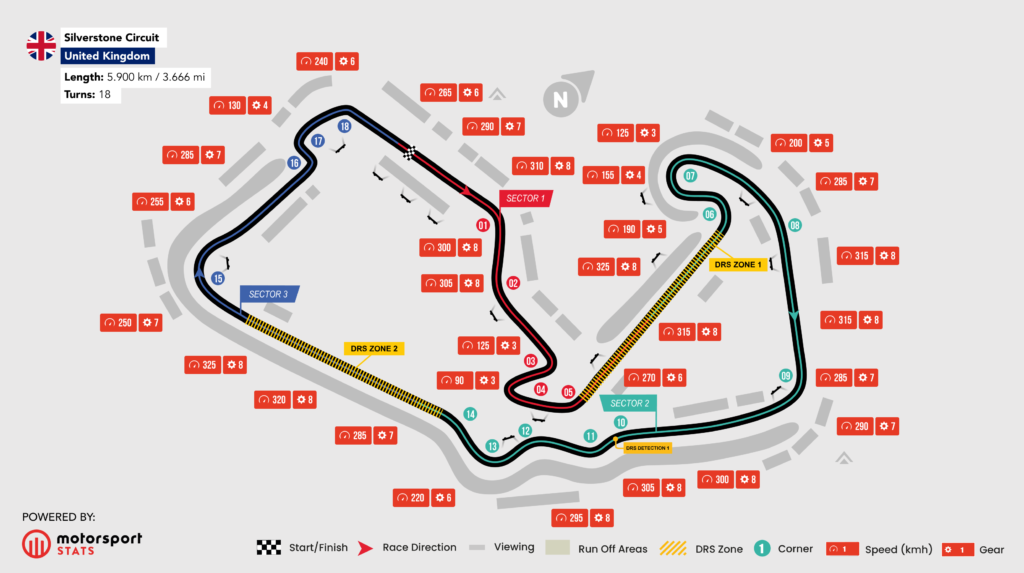 Silverstone Circuit Map