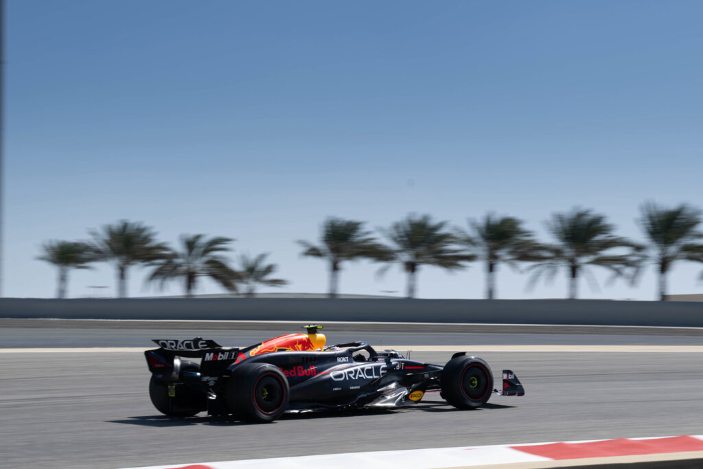 Bahrain F1 Grandstand Guide image showing Max verstappen