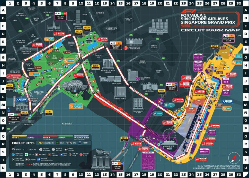 Marina Bay Circuit Map