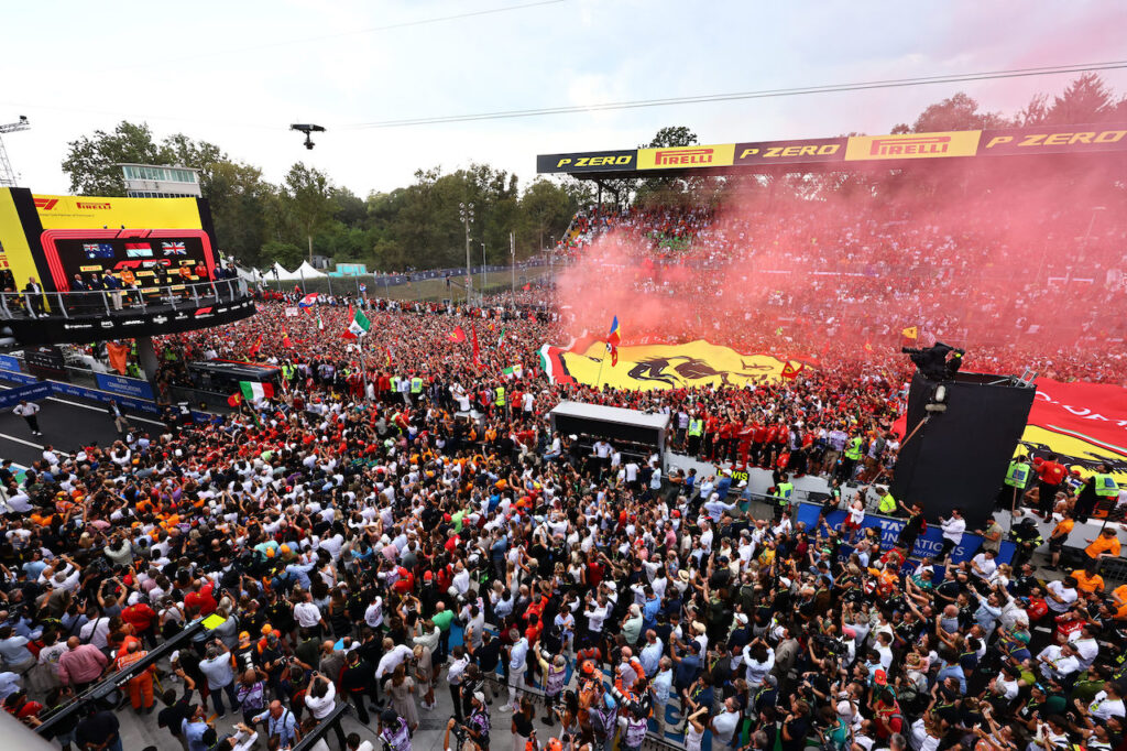 Monza awards ceremony at the 2024 Italian Grand Prix
