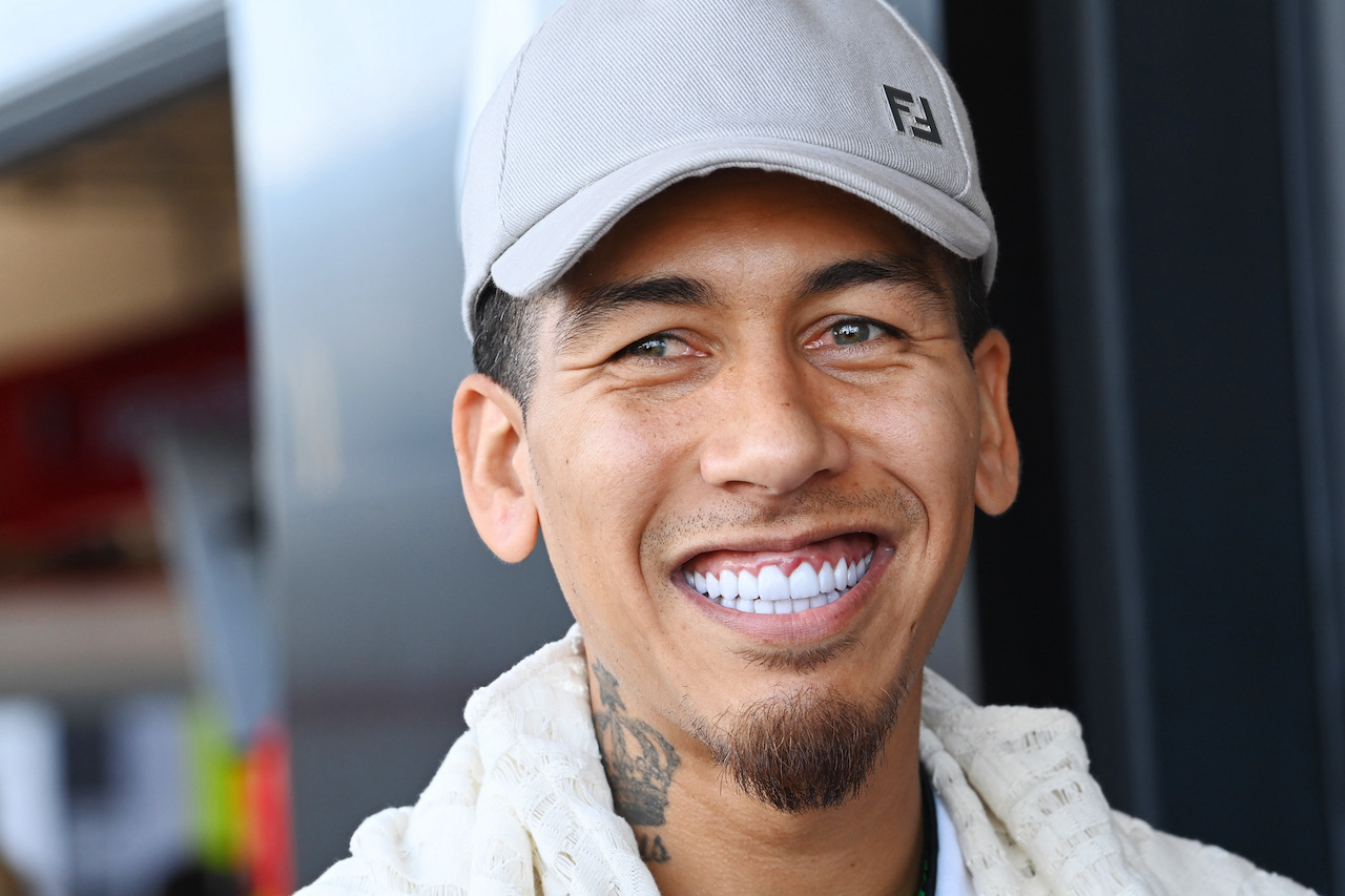 Bobby Firmino at Saudi F1 Grand Prix