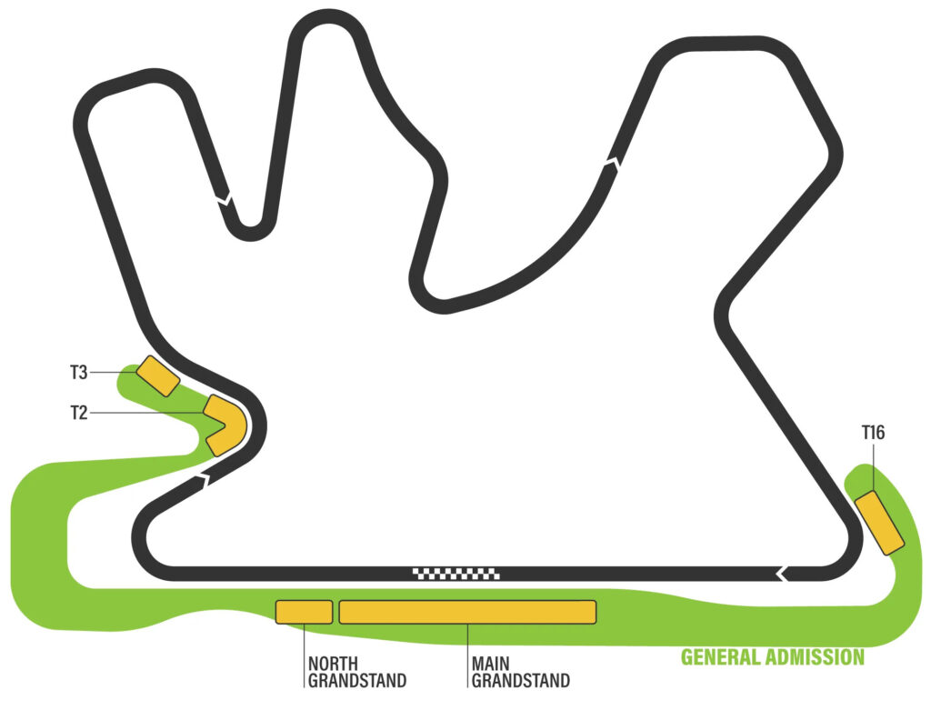 Qatar Grandstand Map