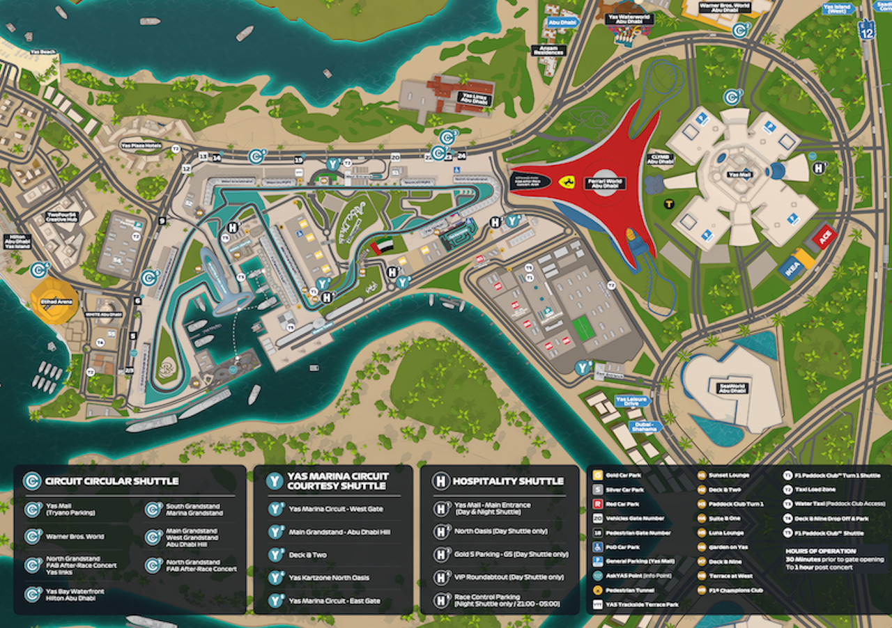 Abu Dhabi Circuit Map