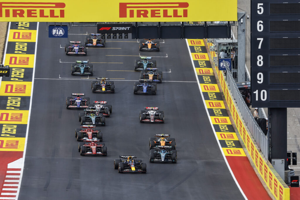 Max Verstappen leads the F1 Sprint in Austin 2024