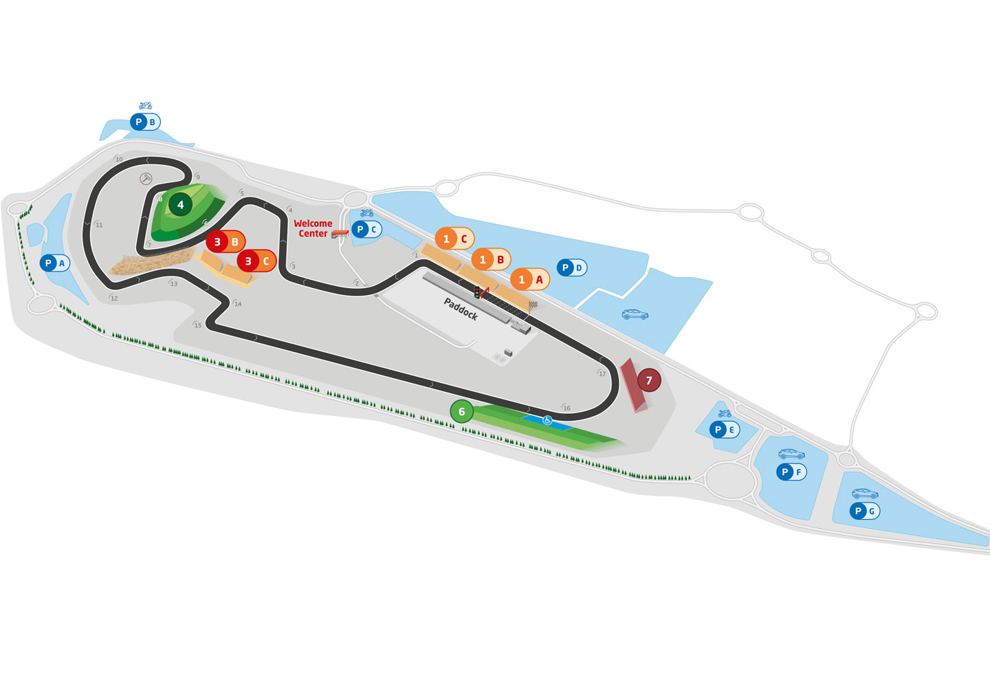 Aragon MotoGP circuit map