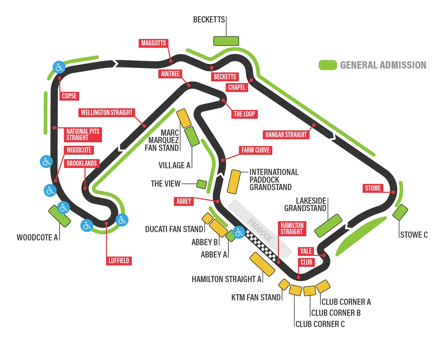 Silverstone track map