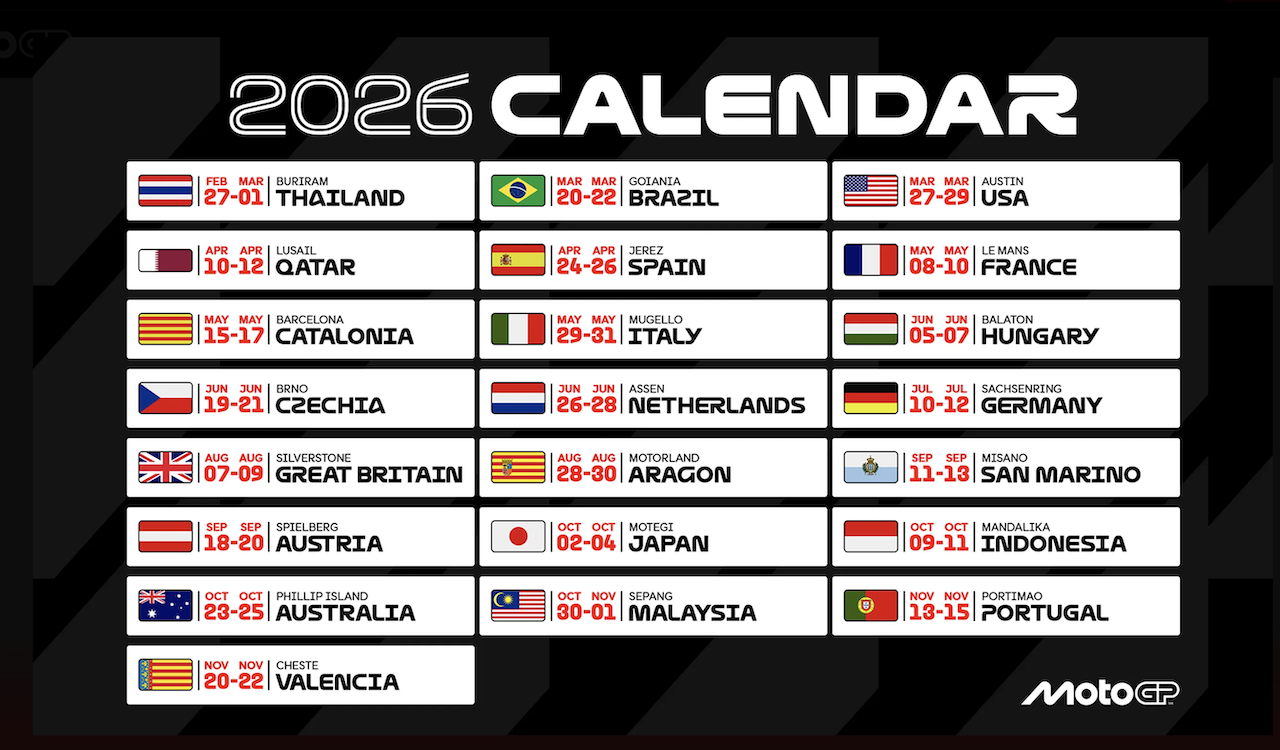 MotoGP 2026 Calendar