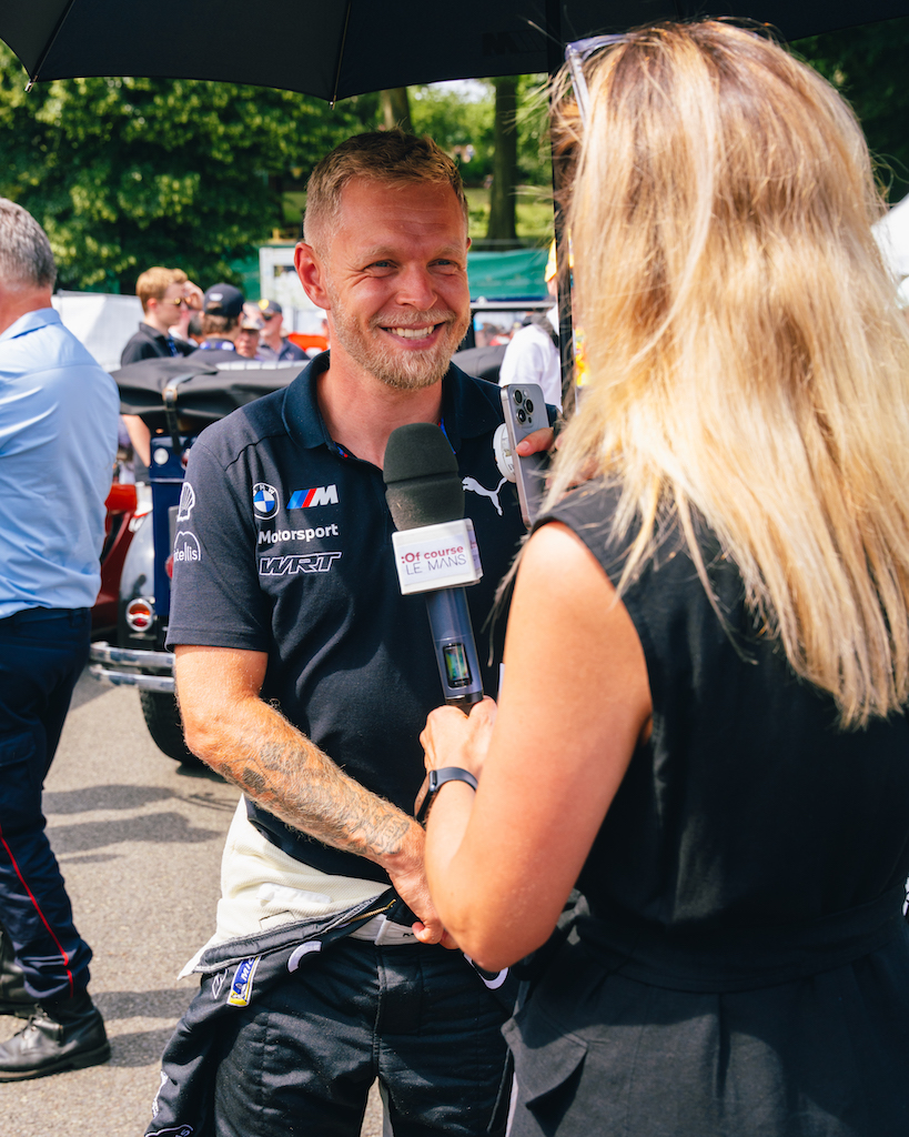 Kevin Magnusson at Le Mans Drivers Parade