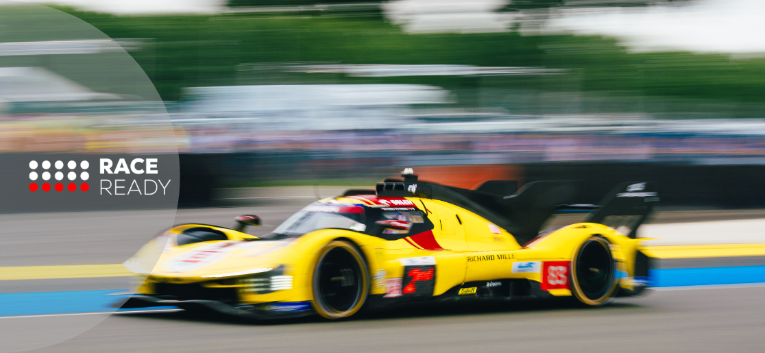 Ferrari amarillo en las 24 Horas de Le Mans